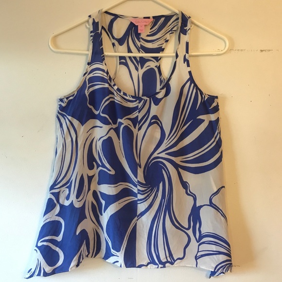 Lilly Pulitzer Malie Silk Tank XS - Picture 2 of 6